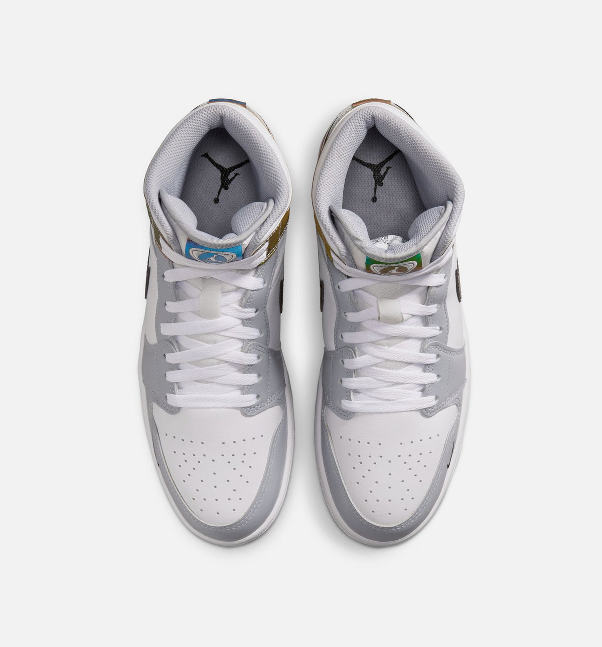Air Jordan 1 Mid SE - Men's Lifestyle Sneaker (Black/White/Wolf Grey)