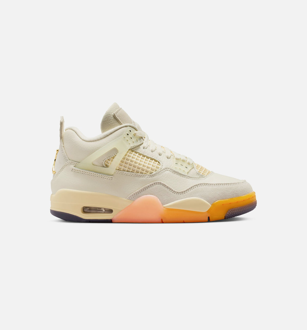 Air Jordan 4 Retro 'Birds of Paradise' - Women's Lifestyle Sneaker (Coconut Milk/Metallic Gold/Muslin/Bright Mango/Sundial/Black)