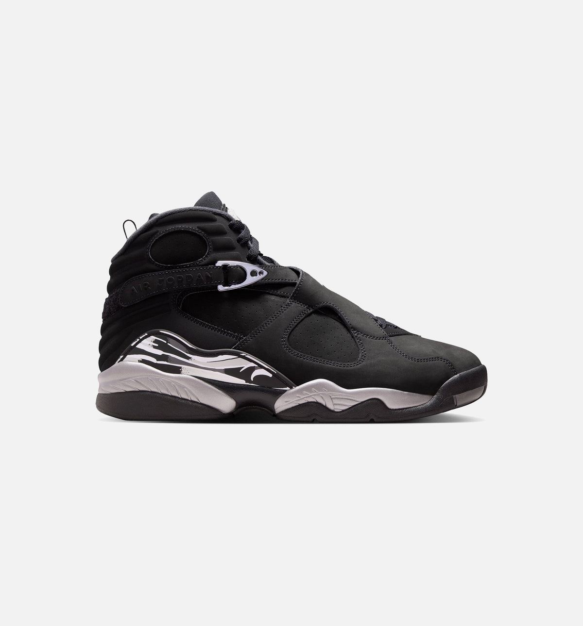 Air Jordan 8 Retro 'Chrome' - Men's Lifestyle Sneaker (Black/White/Light Graphite)