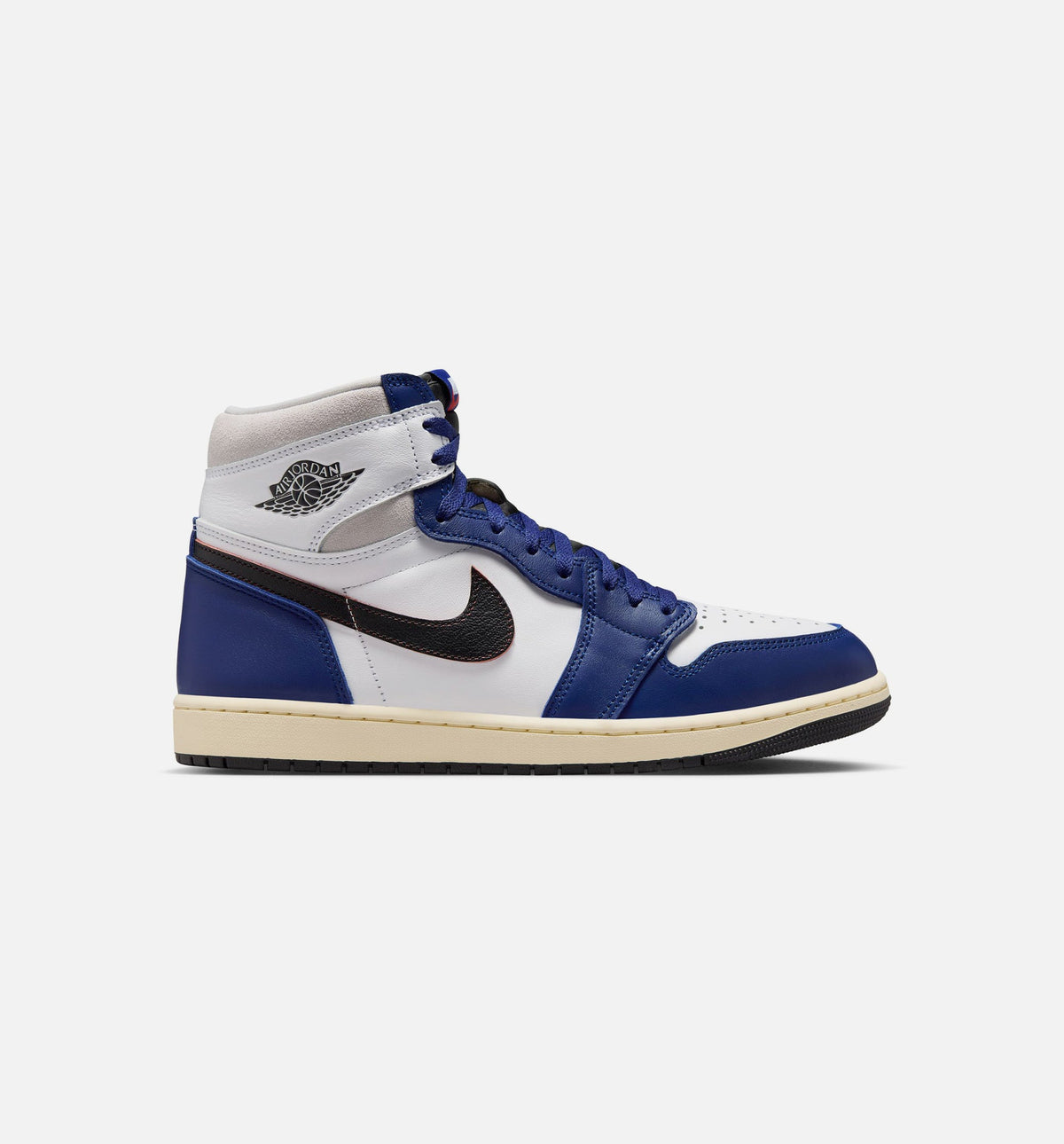 Air Jordan 1 Retro High OG 'Rare Air' Deep Royal Blue - Men's Lifestyle Sneaker (White/Black/Neutral Grey/Deep Royal Blue)